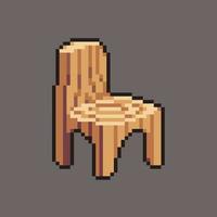 Fully editable pixel art vector illustration chair for game development, graphic design, poster and art.