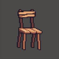 Fully editable pixel art vector illustration chair for game development, graphic design, poster and art.