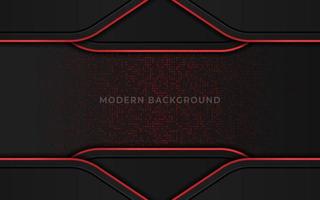 Elegant dark luxury background with red shiny and glitter element vector