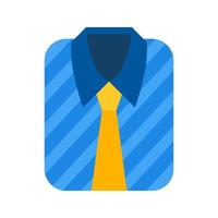 Formal Shirt Flat Color Icon vector