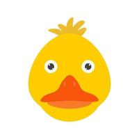 Duckling Face Flat Color Icon vector