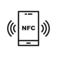 NFC Flat Color Icon vector