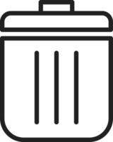 Delete Line Icon vector