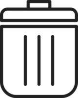 Delete Line Icon vector