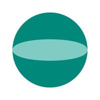 Circle Flat Color Icon vector
