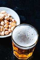 Beer and pistachios