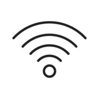 Network Wifi Flat Color Icon vector