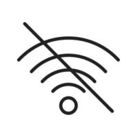 Signal Wifi Off Flat Color Icon vector