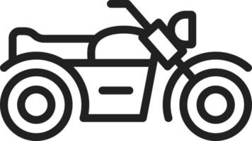 icono de línea de motocicleta vector