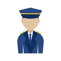 Airport Security Flat Color Icon