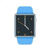 icono de color plano de reloj analógico vector