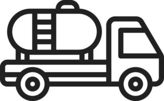 Tanker Line Icon vector