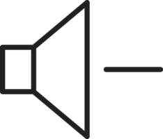 Volume Down Line Icon vector