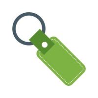 Key Chain Flat Color Icon vector