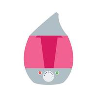 icono de color plano del humidificador de aire vector