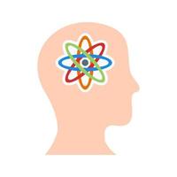 Artificial Consciousness Flat Color Icon vector