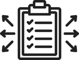 Policy Deployment Line Icon vector