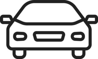 icono de línea de coche vector