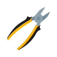 Sharp Pliers Flat Color Icon vector