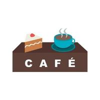 Drinks Cafe Flat Color Icon vector