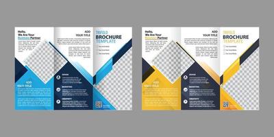 Corporate Business Trifold Brochure Template design