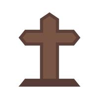 Grave II Flat Color Icon vector
