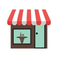 Cafe and Bar Flat Color Icon vector