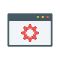 Web Optimization Flat Color Icon vector