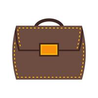 Briefcase Flat Color Icon vector