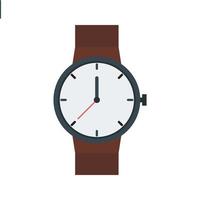 Casual Watch Flat Color Icon vector