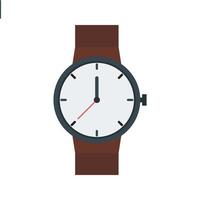 Casual Watch Flat Color Icon vector