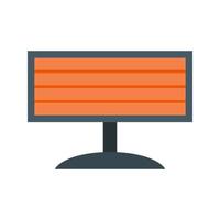 Infrared Heater Flat Color Icon vector