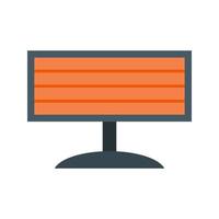 Infrared Heater Flat Color Icon vector