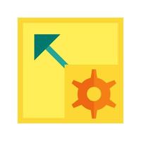 Scalable System Flat Color Icon vector