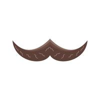 Moustache Flat Color Icon vector