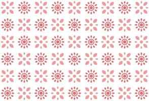 Abstract pink flower seamless pattern vector