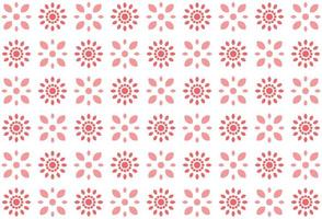 Abstract pink flower seamless pattern vector