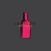 logotipo de bebida alcohólica, logotipo de vino vector