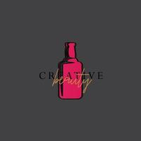 logotipo de bebida alcohólica, logotipo de vino vector