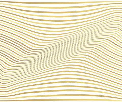 Golden wave line background