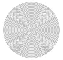 Concentric circle element. Black and white color ring. Abstract  vector illustration for sound wave, Monochrome graphic.