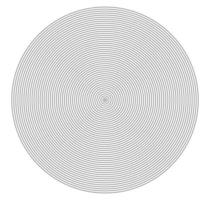 Concentric circle element. Black and white color ring. Abstract  vector illustration for sound wave, Monochrome graphic.