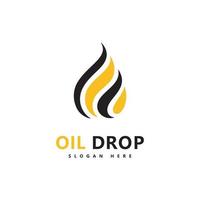 Oil drop Logo Template vector illustration design