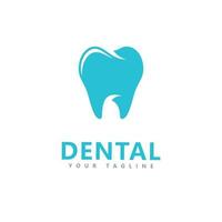 plantilla de diseño de logotipo de concepto dental vector