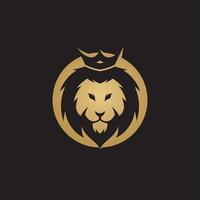 Lion Head  Logo design vector template