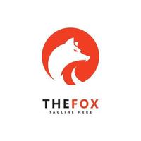 Fox logo icon design vector template