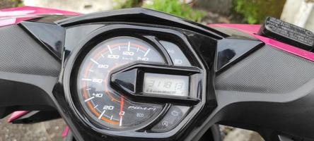 dashboard display when the motorcycle engine is on photo