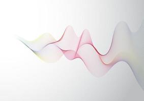 rainbow waves background vector