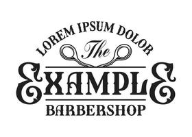 Barbershop vintage emblem vector