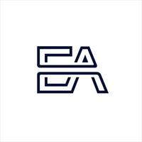 Modern letter EA logo illustration design vector
